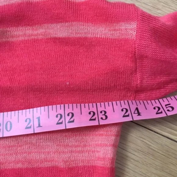 Anthropologie Orange and Pink Striped Sweater - Size Small - Picture 8 of 9